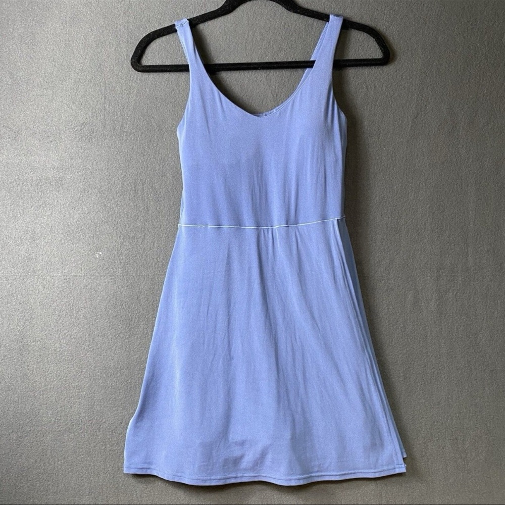 Offline By Aerie Dust Blue/Purple Real Me Romper Dress